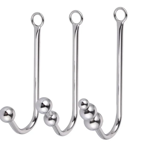 Elegant Hook Anal with Collar and Beaded 5334 Cuffs 0611